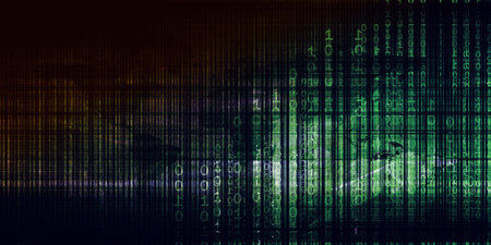 Digital Abstract Background as a Virtual Graphic Conceptの写真素材