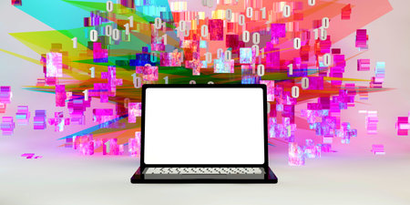 Download Computer Program with Copy Space for Product Softwareの写真素材