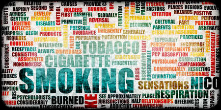 Smoking and Stop Someone from Being a Smokerの写真素材
