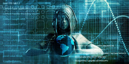 Digital Technology Background as a Futuristic Concept Artの写真素材