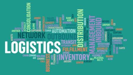 Logistics Company with Software Technology Concept Abstractの写真素材