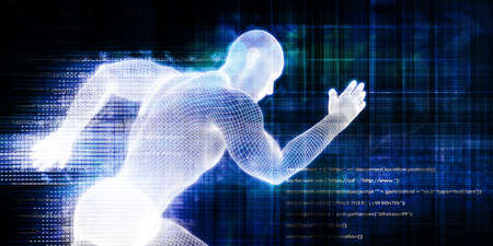 Business Technology Background with Futuristic Creative Abstractの写真素材