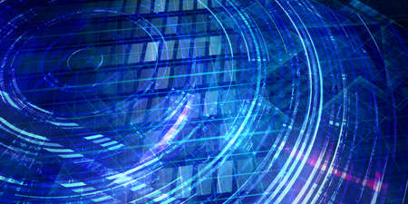 Integrated Management System and Technology Network as Artの写真素材