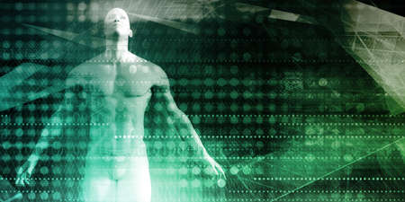 Security Abstract as a Concept Background Artの写真素材