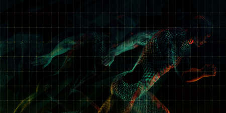 Healthcare Technology With a Human Body Scan Conceptの写真素材