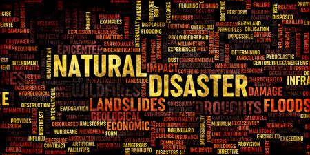 Natural Disaster and Destruction Aftermath as a Conceptの写真素材