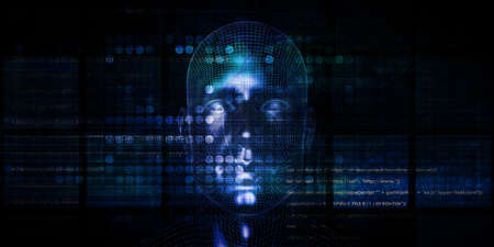 Smart Devices and Machines Technology Trend Abstractの写真素材