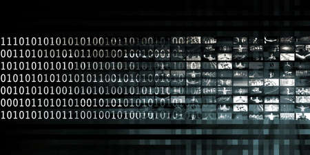 System Network with Surveillance Security as Artの写真素材