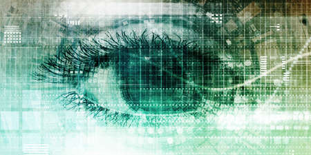 Futuristic Technology as a Next Generation Artの写真素材