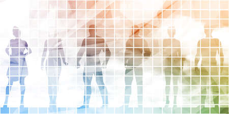 Career Progression in a Business Company Promotion Conceptの写真素材