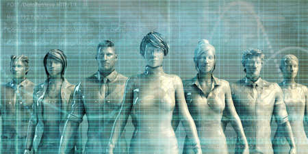 Empowered People Employees as a Business Presentation Conceptの写真素材