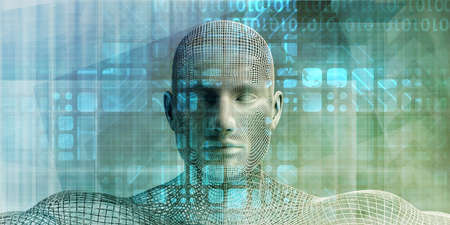 Autonomous Robot Industry with Android Engineering Scienceの写真素材