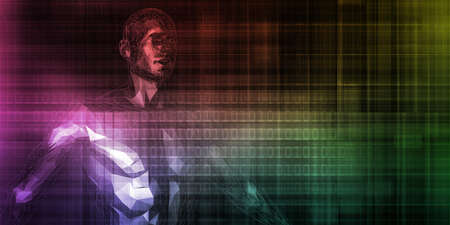 Medical Genetics Or Genetic Dna Abstract Imageの写真素材