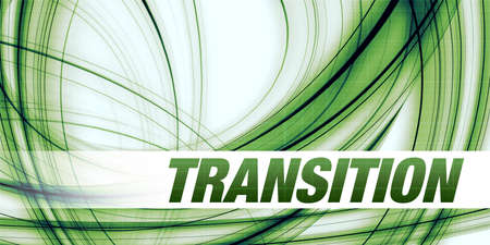 Transition Concept on Green Abstract Backgroundの写真素材