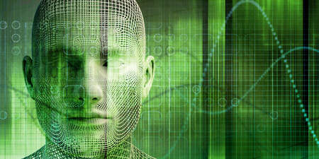 Future Work Automation with Futuristic Interface Management Systemの写真素材
