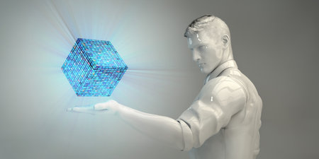 Online Marketing using Digital Multimedia as a Technology Conceptの写真素材