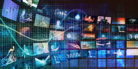 Web Analytics and Monitoring Internet Data Transferの写真素材