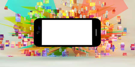 Digital Lifestyle Smartphone Mobile App Marketing Conceptの写真素材