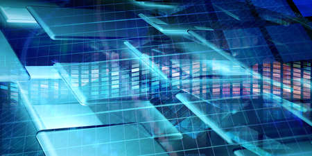 Modern Science as a Corporate Background Artの写真素材