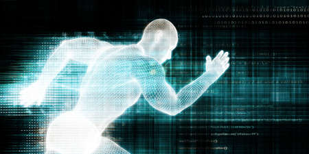 Healthcare Technology Company Presentation Abstract Background Artの写真素材