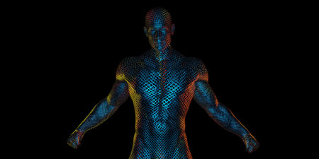 Projecting the Future in a Digital Art Abstract