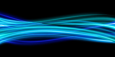 Futuristic Digital Network with Data Communication Artの写真素材
