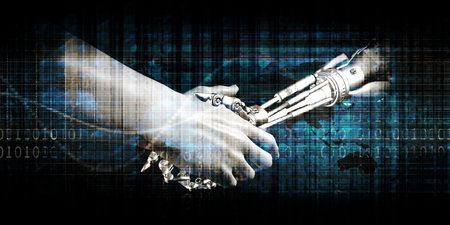 New Age of Technology Beginning New Digital Revolutionの写真素材