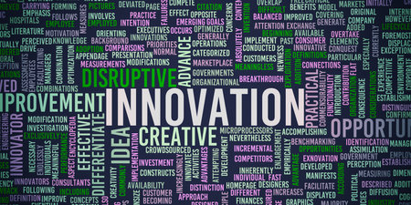 Innovation Concept as a Business Industry Background Artの写真素材