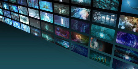 Marketing Channels and Cross Platform Digital Mediaの写真素材