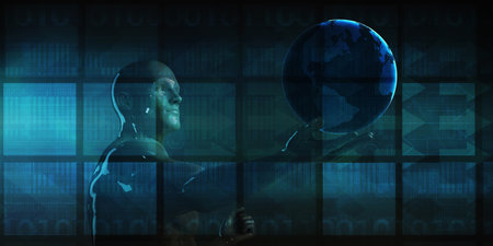Futuristic Technology and Disruptive Technologies Worldwide as Conceptの写真素材