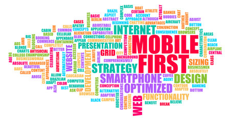 Mobile First Strategy as a Technology Conceptの写真素材