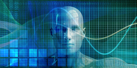 Artificial Intelligence And Human Technology Future Innovation Conceptの写真素材