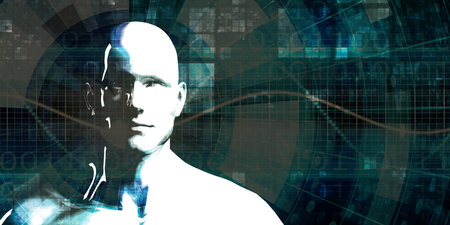 Futuristic Abstract Concept On Technology Background Artの写真素材