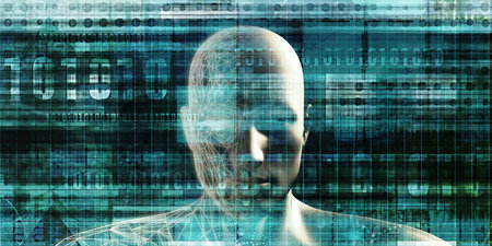 Artificial Intelligence and Machine Learning as a Futuristic Technology Concept Art