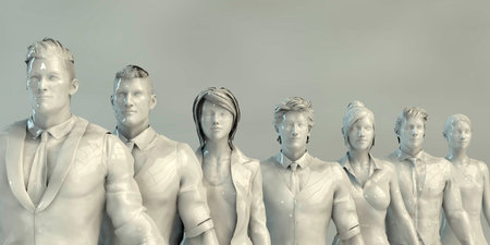 Career Opportunities and Employment Business Success Artの写真素材