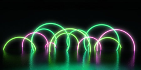 Fun Partying Nightlife Abstract Background As Artの写真素材