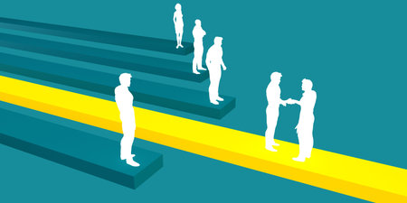 Business Network Presentation Background Template Minimalism Conceptの写真素材
