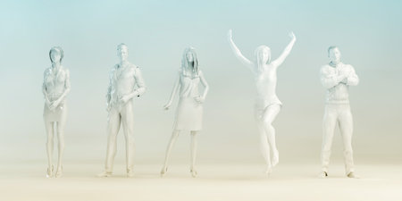 Worldwide Marketing Platform for Advertizing Industry Conceptの写真素材