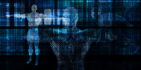 Medical Data And Healthcare Science Visualization Conceptの写真素材