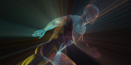 Science Technology Discovery with Company Vision as Artの写真素材