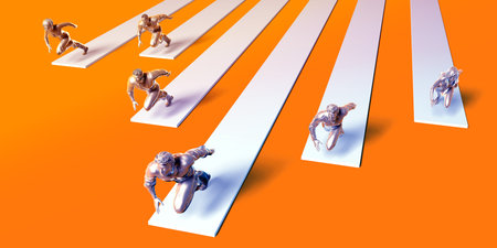 Project Management Team as a Business COncept Presentation Backgroundの写真素材
