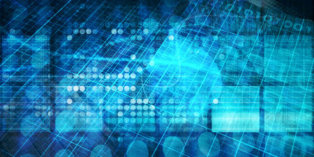 Global Network and Communication Technology as Artの写真素材