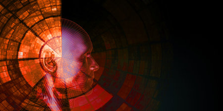 Science Technology Concept with Digital Research and Developmentの写真素材