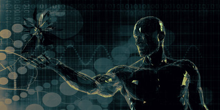 Virtual Science and Research Development as Artの写真素材