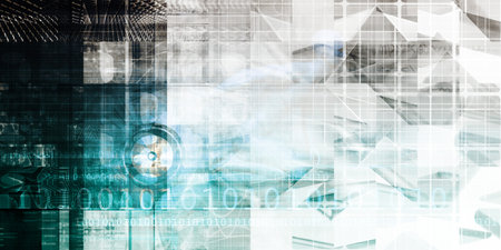 Business Technology Concept As A Abstract Artの写真素材