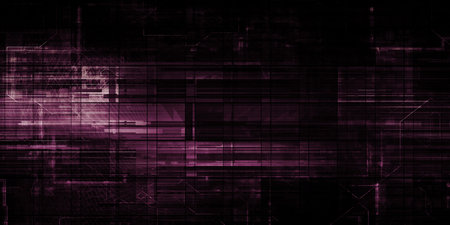 Dynamic Technology And Automated System Of The Futureの写真素材
