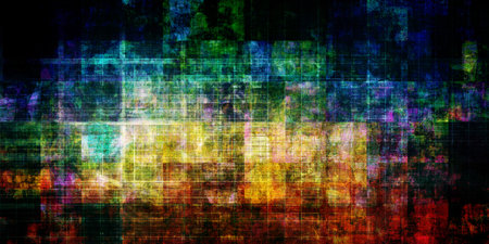 Electronic Grunge Texture Background For Digital Projectsの写真素材