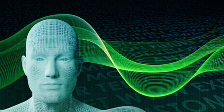 Futuristic Abstract Background Showcasing Artificial Intelligence Neural Networks