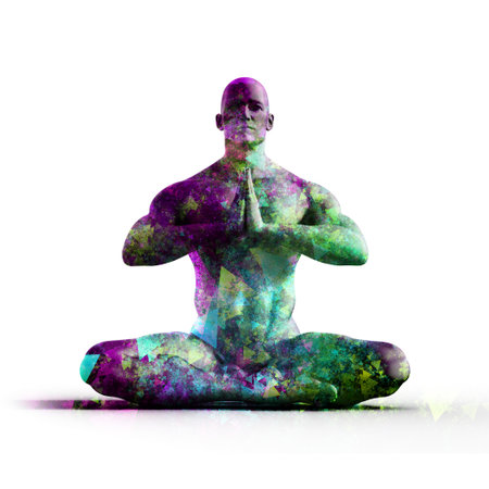 Deep Sleep Meditation Healing as a Calm Background Conceptの写真素材