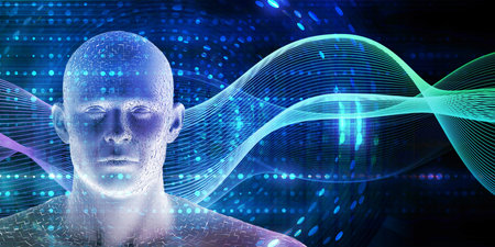 Digital Brain Technology Abstract Background For Ai Solutions
